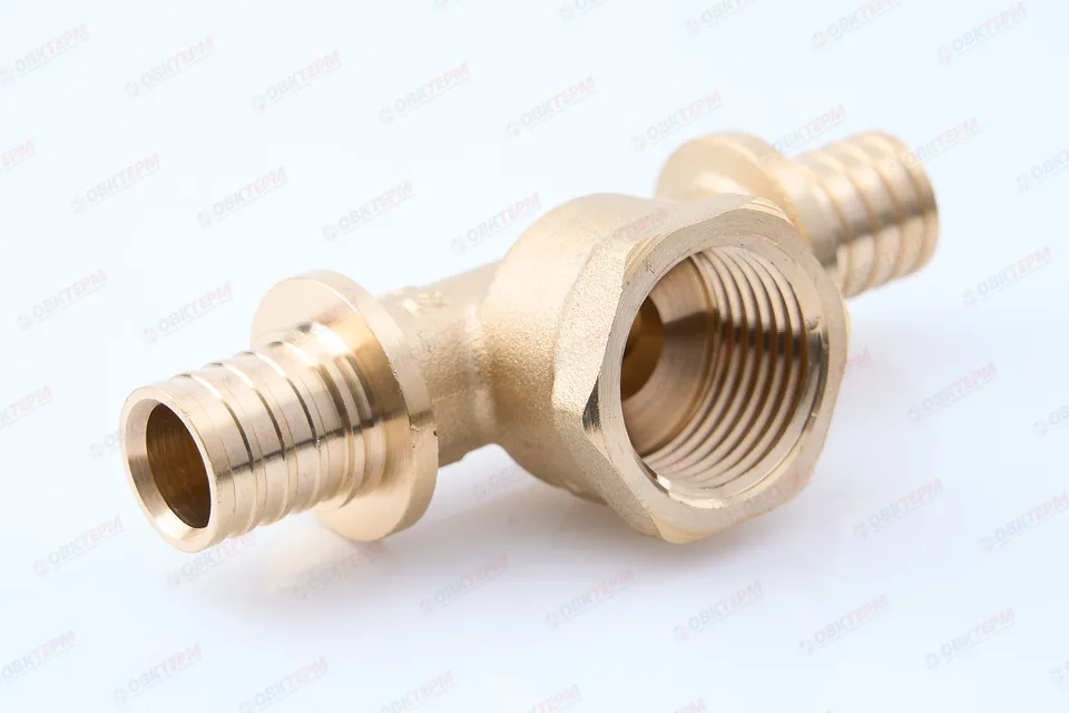Тройник аксиальный 16-2,2 х 1/2"в х 16-2,2 TIM (120/15шт)
