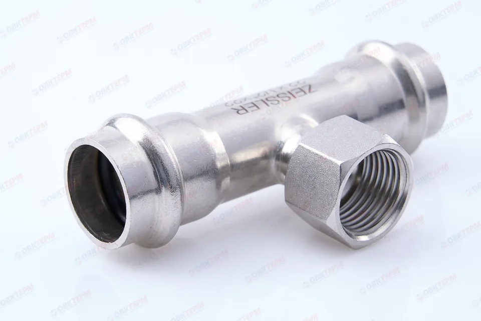 Тройник пресс из нерж.ст. 22 х 1/2"В х 22 TIM (50/5)