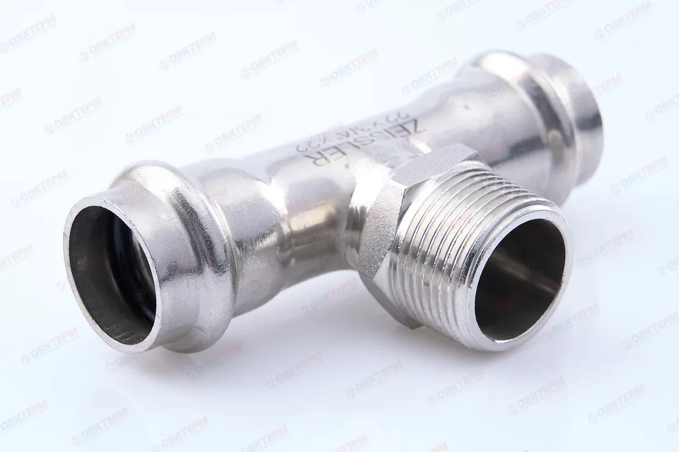 Тройник пресс из нерж.ст. 22 х 3/4"Н х 22 TIM (40/5)