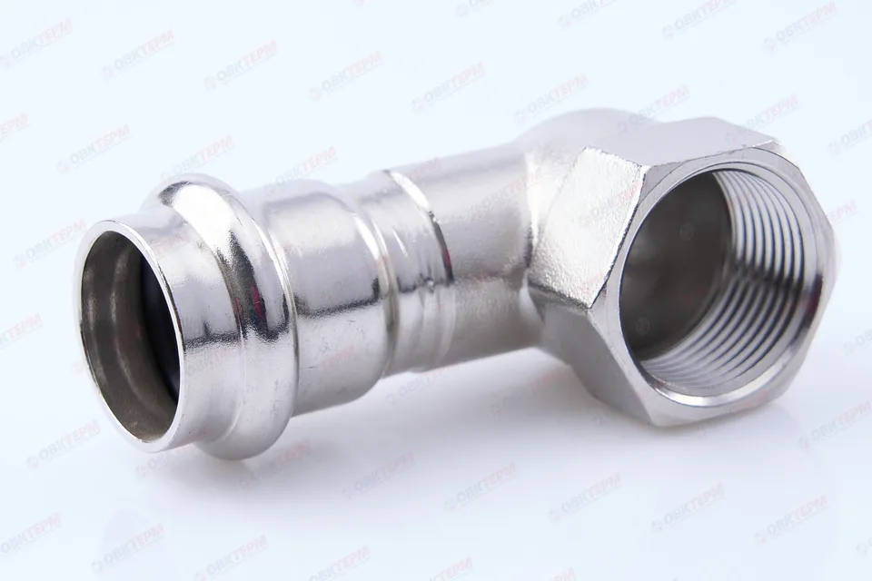 Угол пресс из нерж.ст.  22 х 3/4"В    TIM  (70/5)