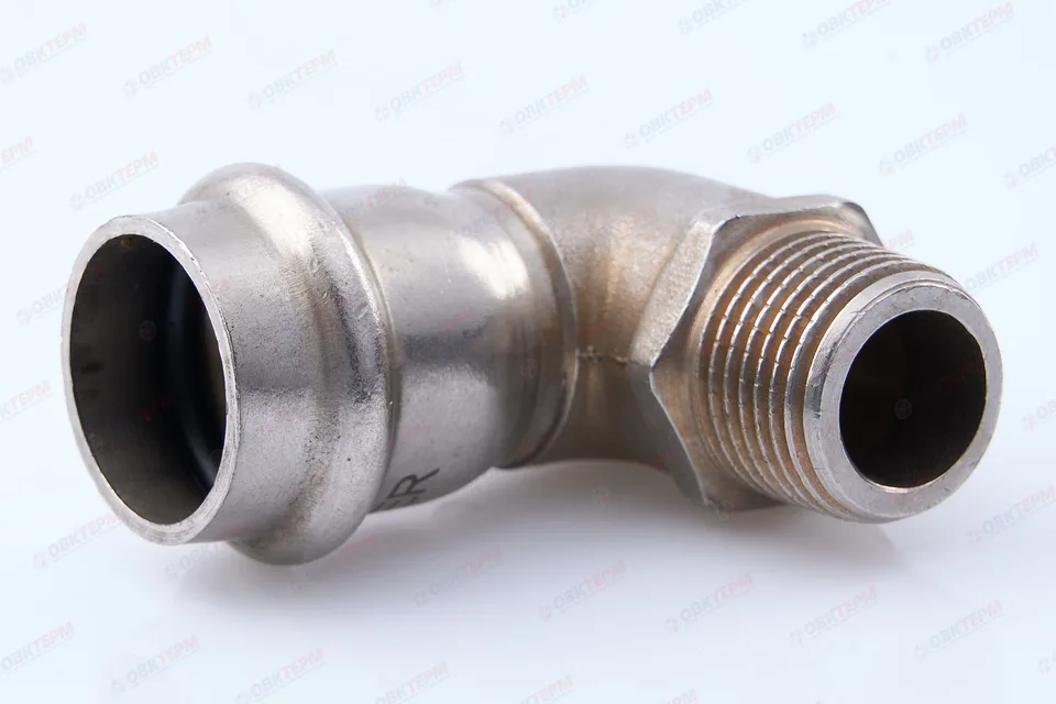 Угол пресс из нерж.ст.  22 х 1/2"Н    TIM  (90/5)