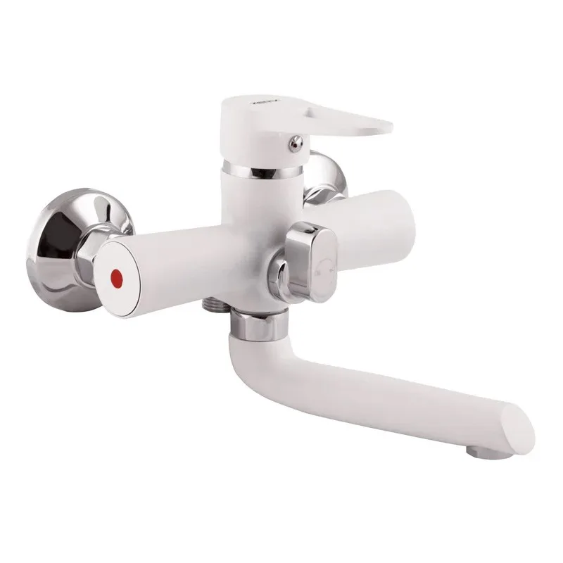 Смеситель д/ванны корот. ZERIX PUD3 045 WHITE  (10 шт/ящ)