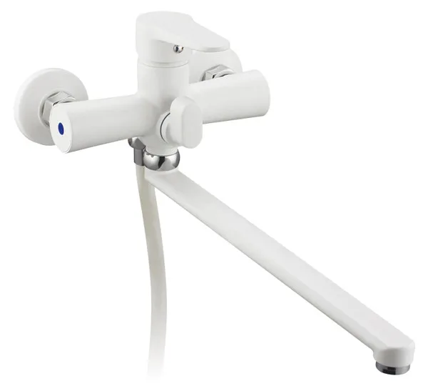 Смеситель д/ванны ZERIX PUD7 146 WHITE Ø40  (10 шт/ящ)