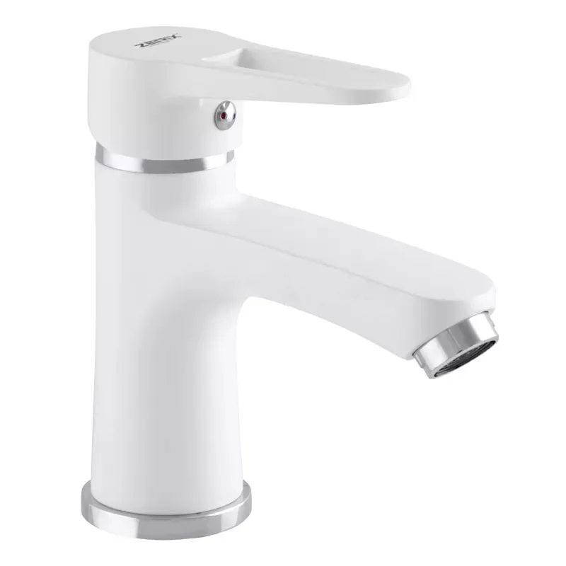 Смеситель д/умывальника ZERIX PUD1 045 WHITE  (10 шт/ящ)