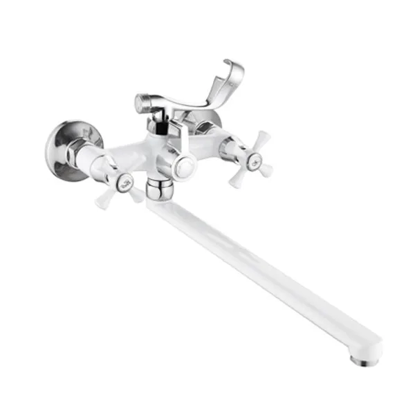 Смеситель д/ванны буксовый MIXXUS OMEGA 140 WHITE (10 шт/ящ)