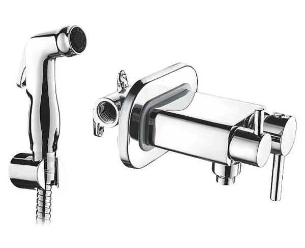 Смеситель с гигиеническим душем ZERIX BIDET-003 (крепление на бачок) (10 шт/ящ)