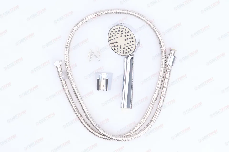 Душевой набор ZERIX SHOWER SET-01 (шланг, лейка, кронштейн)  (40 шт/ящ)
