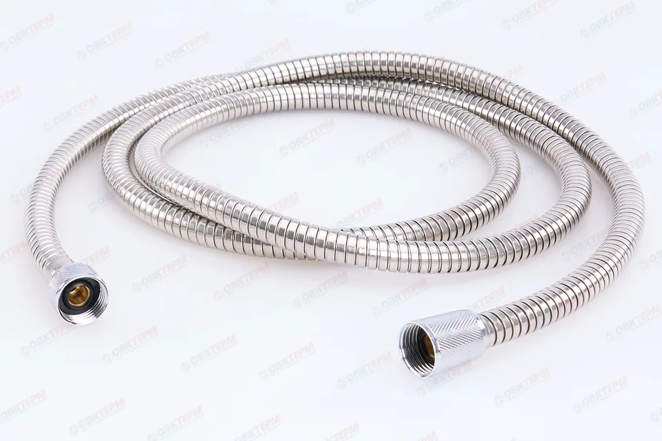 Шланг д/душа ZERIX Chr.F01 нерж сталь /растяжной /200-250 см  (48 шт/ящ)
