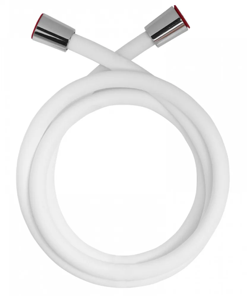 Шланг д/душа ZERIX Chr.Z02 силиконовый 150 см WHITE (50 шт/ящ)
