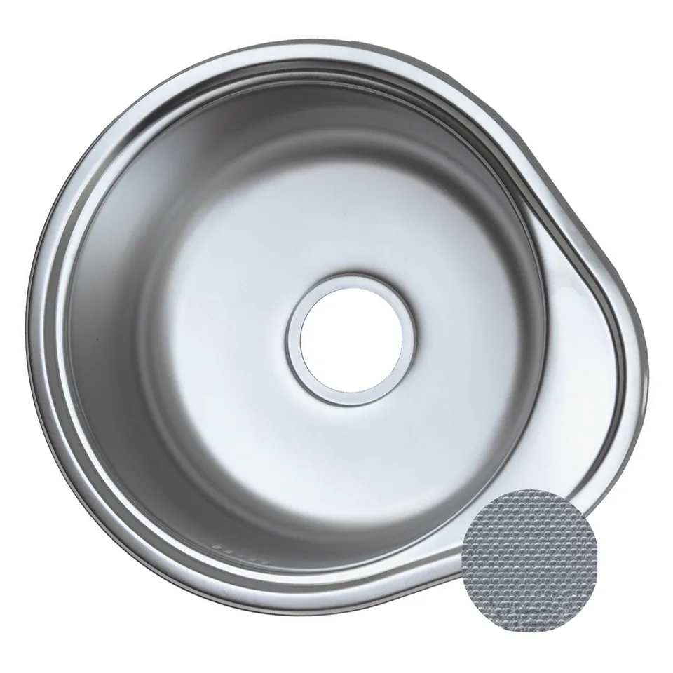 ZERIX мойка Z4843-08-180MD (micro decor) ВРЕЗНАЯ /сифон (10шт/ящ)