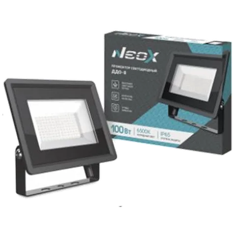 Прожектор сд ДДО-8 100Вт 230В 6500К 10500Лм 105лм/Вт IP65 NEOX