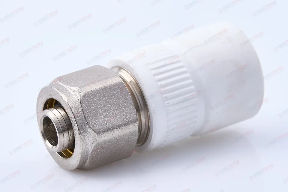 Муфта комби для соединения PPR-PEX трубы 20*16  Valfex (евроконус)