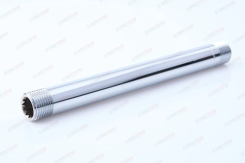 Ниппель 1/2" х 1/2"200мм Хром TIM (5шт/60ящ)