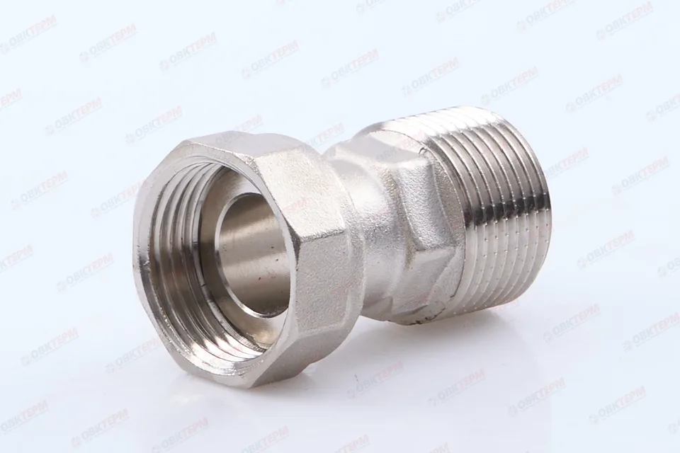 Полусгон прямой с накидной гайкой 3/4"Н - 3/4"В  (Valtec) (10шт/120ящ)