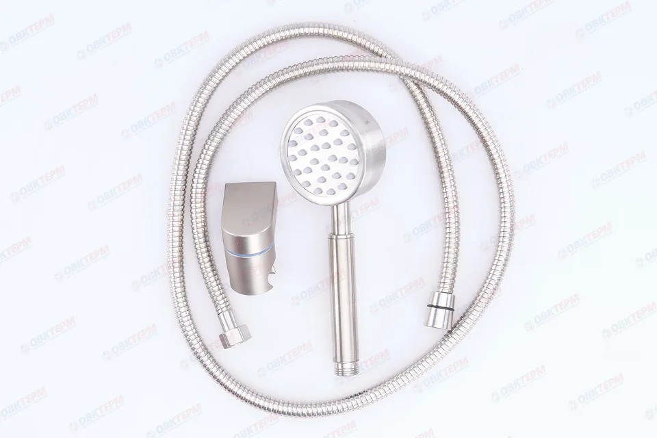 Душевой набор ZERIX SHOWER SET-04 SUS нерж. стали SUS304 (шланг, лейка, кронштейн) (20 шт/ящ)