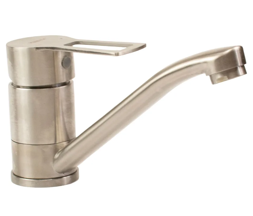Смеситель д/кухни нерж/сталь ZERIX HSB-004-15cm гайка (10 шт/ящ)