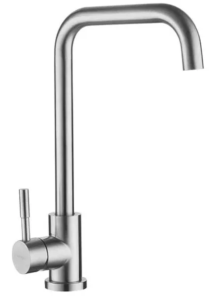 Смеситель д/кухни нерж/сталь ZERIX SUS-011G (катридж 35мм, на гайке) 10 шт/ящ