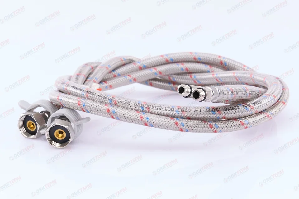 Шланг 1/2" игла, в силикон. обмотке (пара) 1,5 м TIM (1шт/50ящ)