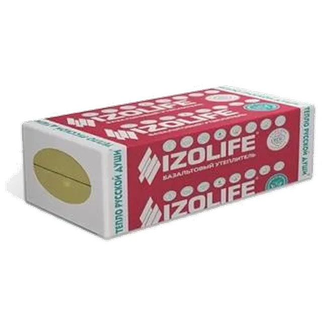 IZOLIFE ФАС КЛИНКЕР 130кг/м3, 1200.600.50 (6 плит), (4,32 м2/уп; 0,216 м3/уп),32 шт/пал