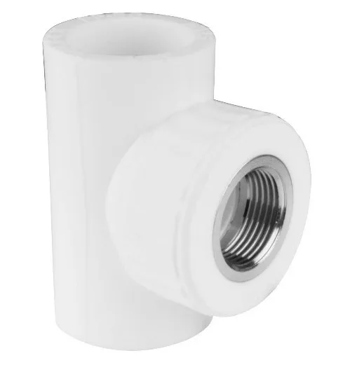 Тройник с МРВ  20 * 3/4"      (VALFEX)  белый  (45/15)