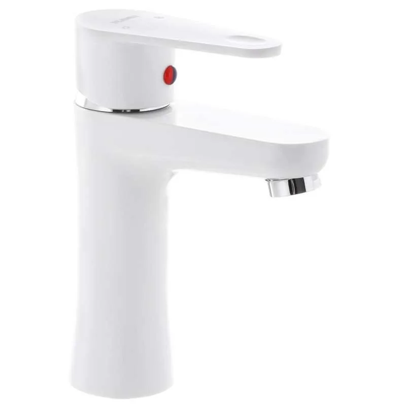Смеситель для умывальника, PLAMIX VEGA-001 White, (без подводки) (30шт/ящ)