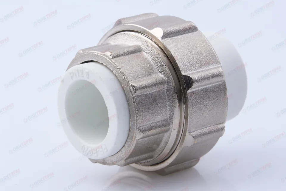 Муфта разъемная  20 * 3/4" труба-труба         (VALFEX)   белый     (120/10)