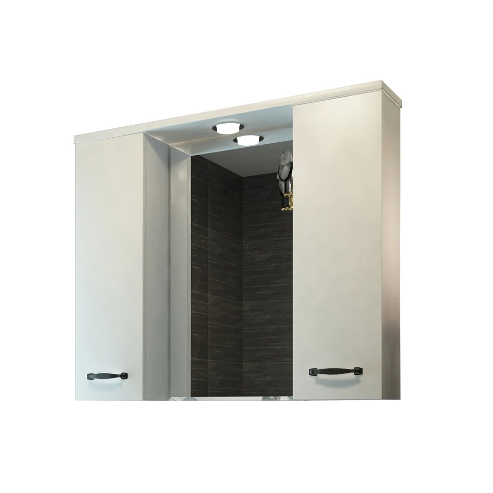 Зеркало EvaGold 80 "Quadro" цвет белый