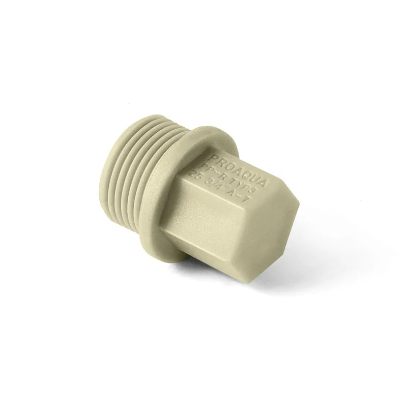 Заглушка резьбовая 25х3/4"   СЕРАЯ   (PRO AQUA)    (400/100)
