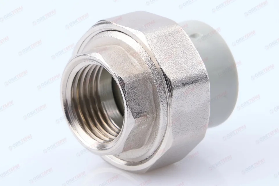 Разборное соединение 20 * 1/2" в СЕРОЕ (PRO AQUA) (150/25)