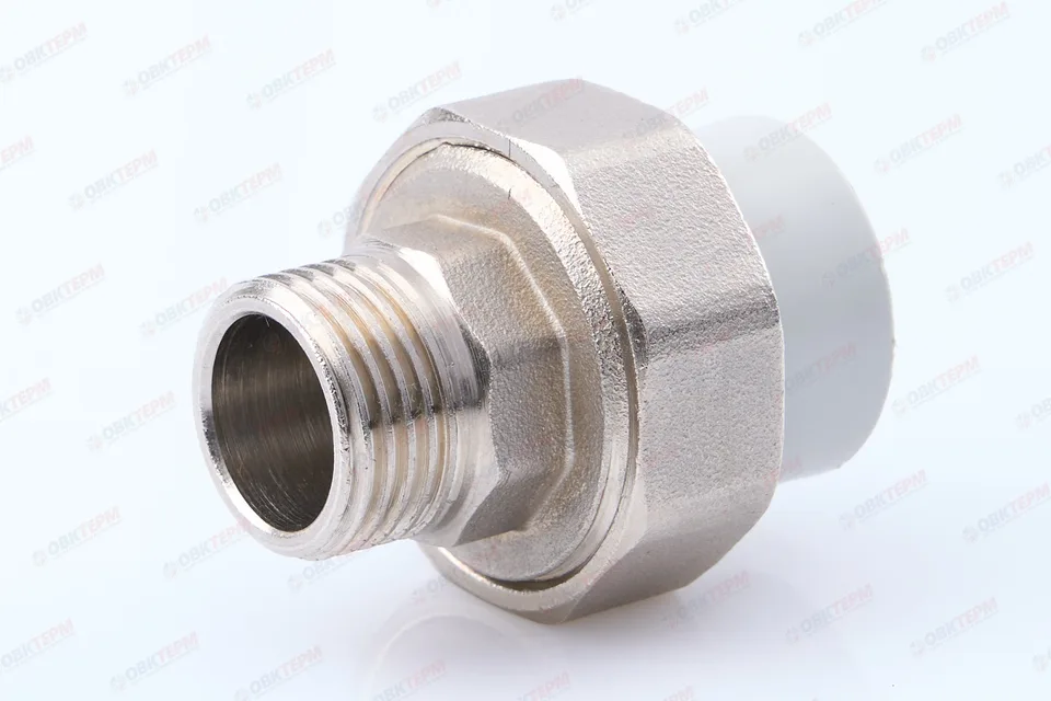 Разборное соединение   20 * 1/2" н   СЕРОЕ   (PRO AQUA)    (125/25)