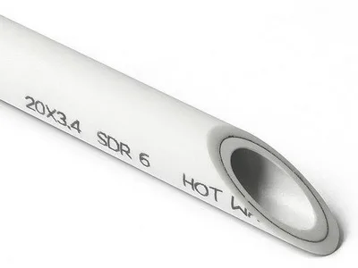 Труба с металлом SDR 6 PN20 63*10.5 БЕЛАЯ (PRO AQUA) (16м)