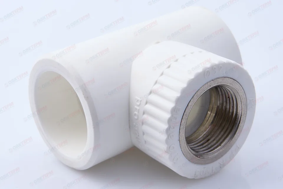 Тройник с МРВ 32 * 3/4" * 32   БЕЛЫЙ   (PRO AQUA)     (60/10)
