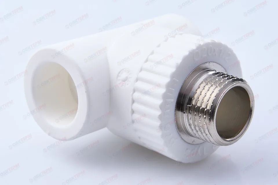 Тройник с МРН 20 * 1/2" * 20   БЕЛЫЙ   (PRO AQUA)     (100/10)