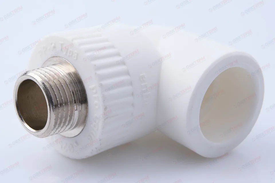 Угол с МРН 25 * 1/2" БЕЛЫЙ (PRO AQUA) (100/10)