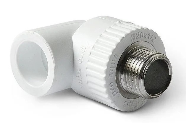 Угол с МРН  32 *   1/2"   БЕЛЫЙ   (PRO AQUA)       (50/10)