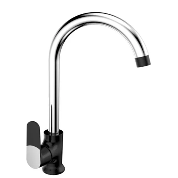 Смеситель д/кухни MIXXUS PREMIUM TIGER 014 Ø40 на ГАЙКЕ BLACK (10 шт/ящ)