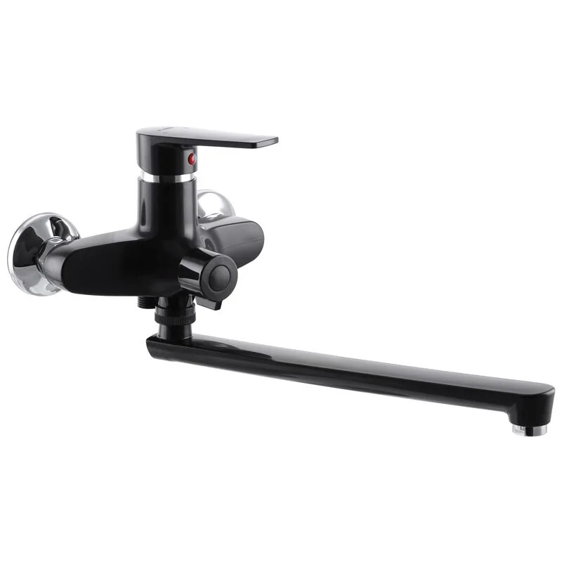 Смеситель д/ванны PLAMIX Oscar-006 EURO Black (без шланга и лейки) (24шт/ящ)