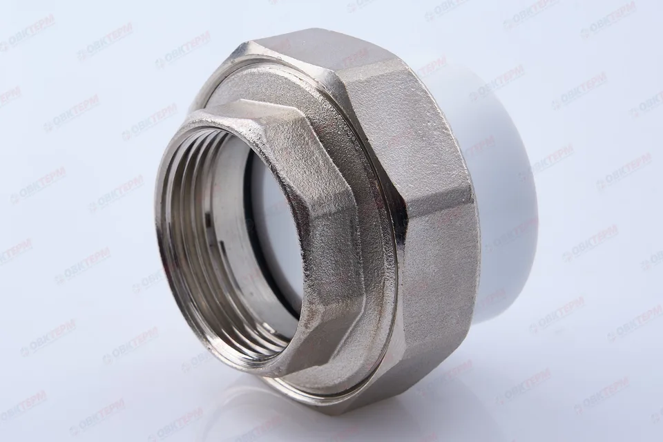 Разборное соединение   40 *  1 1/4"  В    БЕЛОЕ PP-R    (RTP)    (50/5)