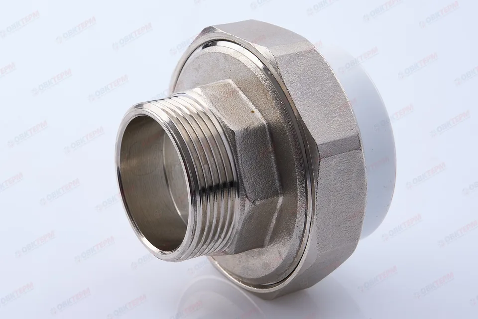 Разборное соединение   50 * 1 1/2"  Н    БЕЛОЕ PP-R    (RTP)    (20/2)