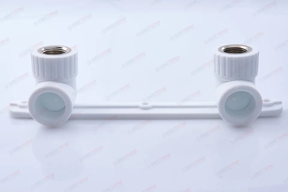 Планка монтажная в сборе 25 * 1/2"в БЕЛАЯ PP-R (RTP) (18/6)