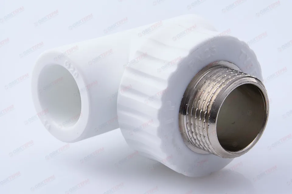 Тройник с МРН 20 * 3/4" * 20 БЕЛЫЙ PP-R (RTP) (60/15)