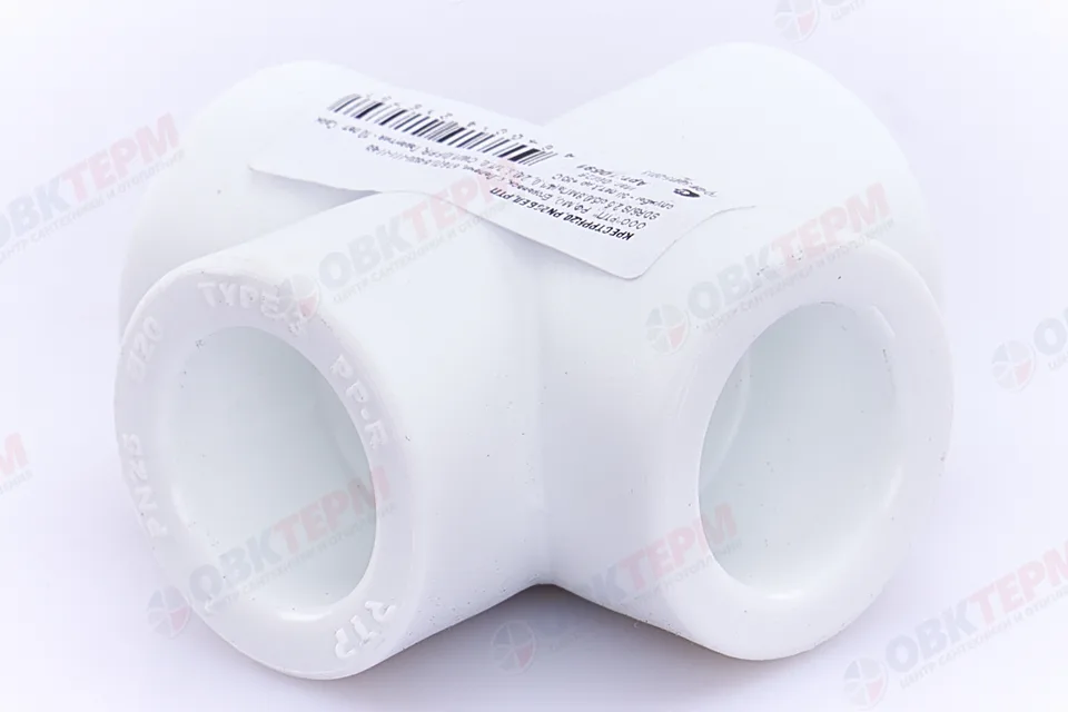 Крестовина  20   БЕЛАЯ PP-R          (RTP)    (125/25)