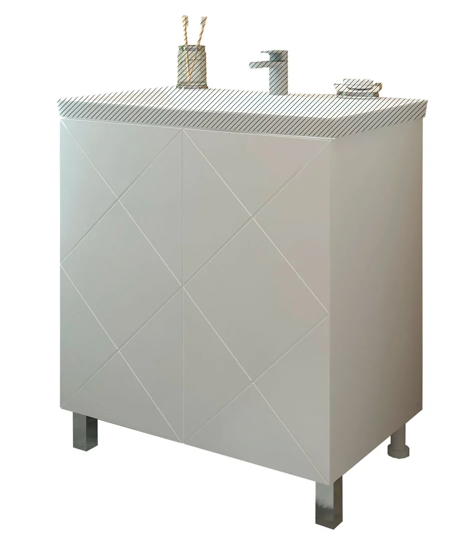 Тумба EvaGold 70 №2 "Pamela" (ум Фостер 700/ COMO 700) белый