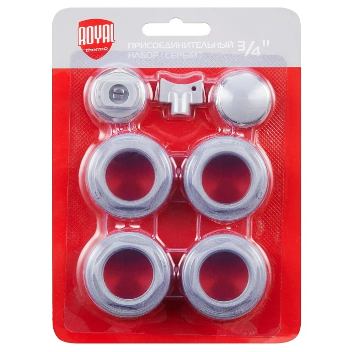 Набор присоединительный Royal Thermo 3/4 silver