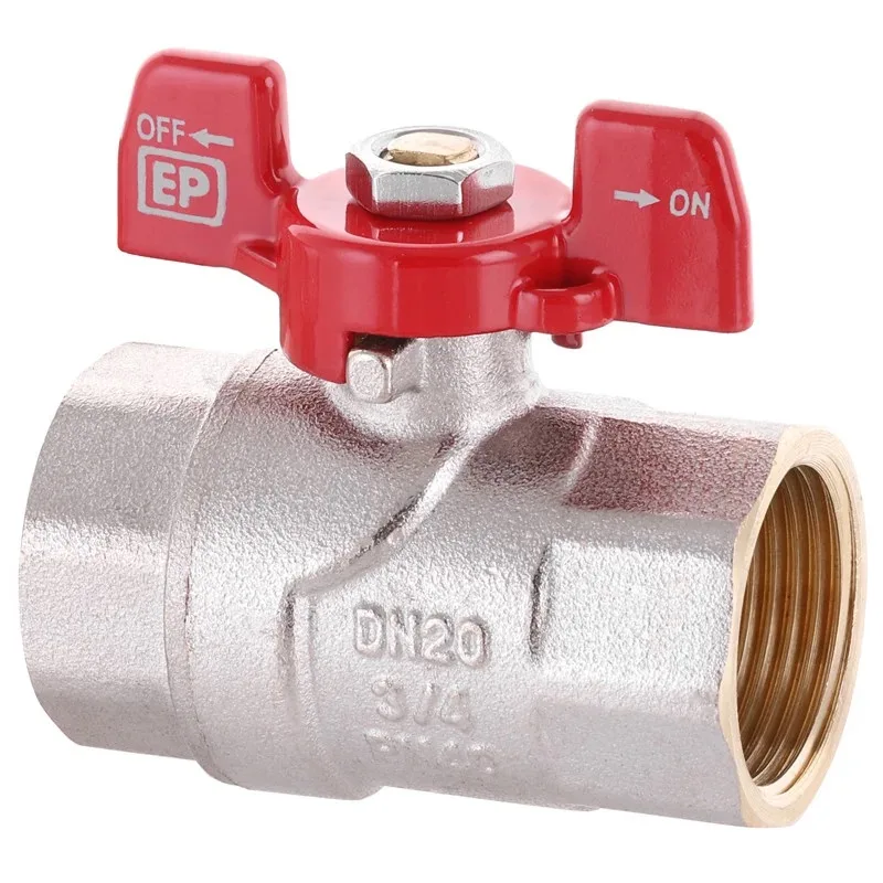 Кран шаровый EUROPRODUCT 1" ВВ бабочка (48 шт)