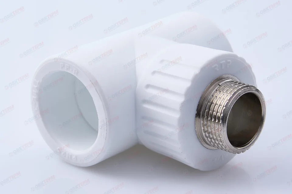 Тройник с МРН 32 * 3/4" * 32 БЕЛЫЙ PP-R (RTP) (30/10)