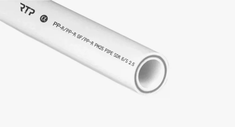 Труба армир стекловолокном  75х12,5   PN25   SDR 6   БЕЛАЯ PP-R   (RTP)       (12м)