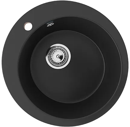 Мойка круглая Ulgran U - 405 - 344 (ультра черный) 495мм