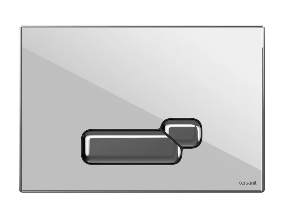 Кнопка СТЕКЛО ACTIS универ. мех. к инст LINK PRO; VECTOR; AQUA SMART M 40 (белый глянец)  Cersanit