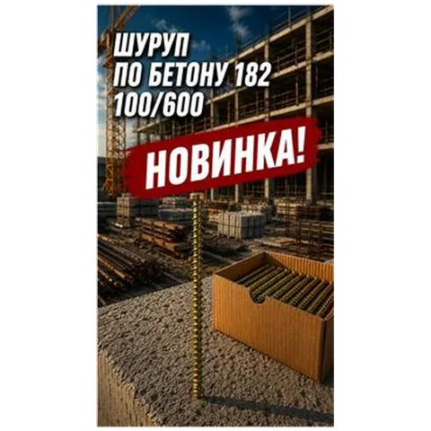 Шуруп по бетону 182 100/600 (арт 3-04000004)